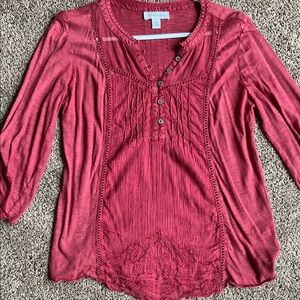 Women's Red Blouse